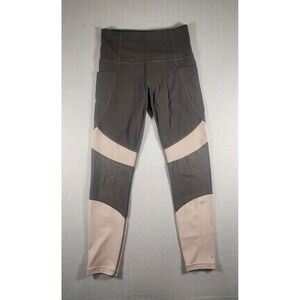 Athleta Salutation Mpdblock Colorblock High Rise Pocket 7/8 Legging Grey Pink XS